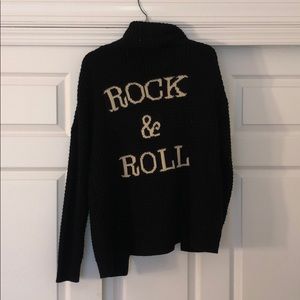 Chunky black ‘Rock & Roll’ Cardigan